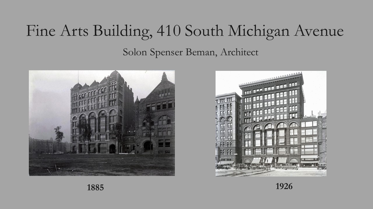 1885: Architect Solon Beman's Fine Arts Building First Houses the Studebaker Company