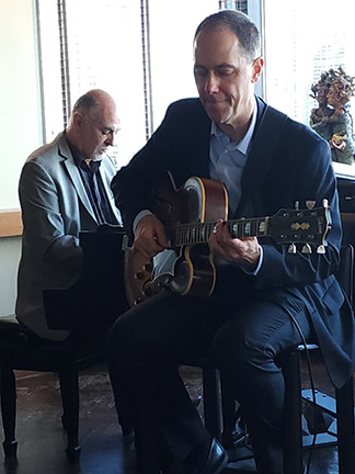 Andy Brown on guitar and Jeremy Kahn on piano