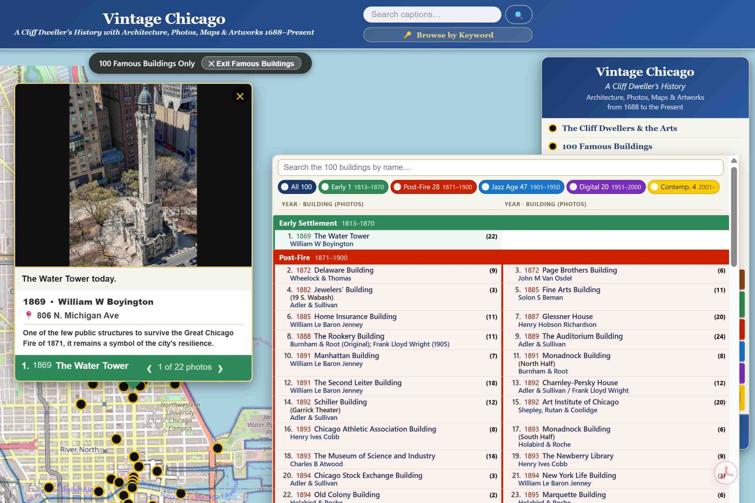 Vintage Chicago - Legend Famous Buildings filter